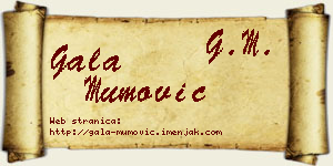 Gala Mumović vizit kartica